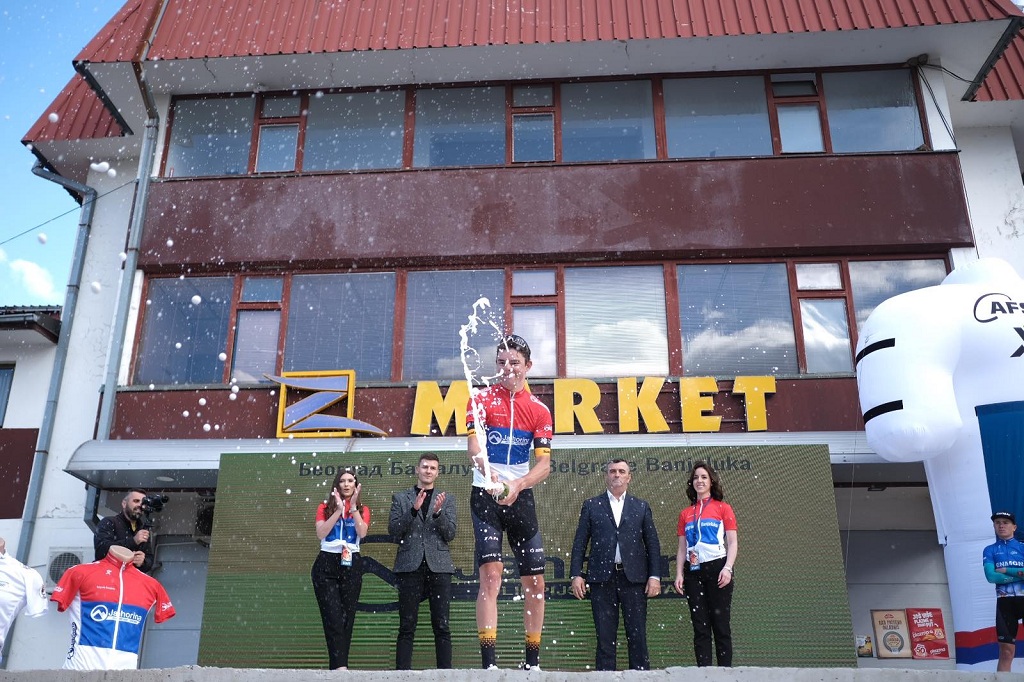 David Toneati iz kazahstanskog tima „Astana“ pobjednik je druge etape Međunarodne biciklističke trke „Beograd-Banjaluka“, koja je danas završena u Vlasenici