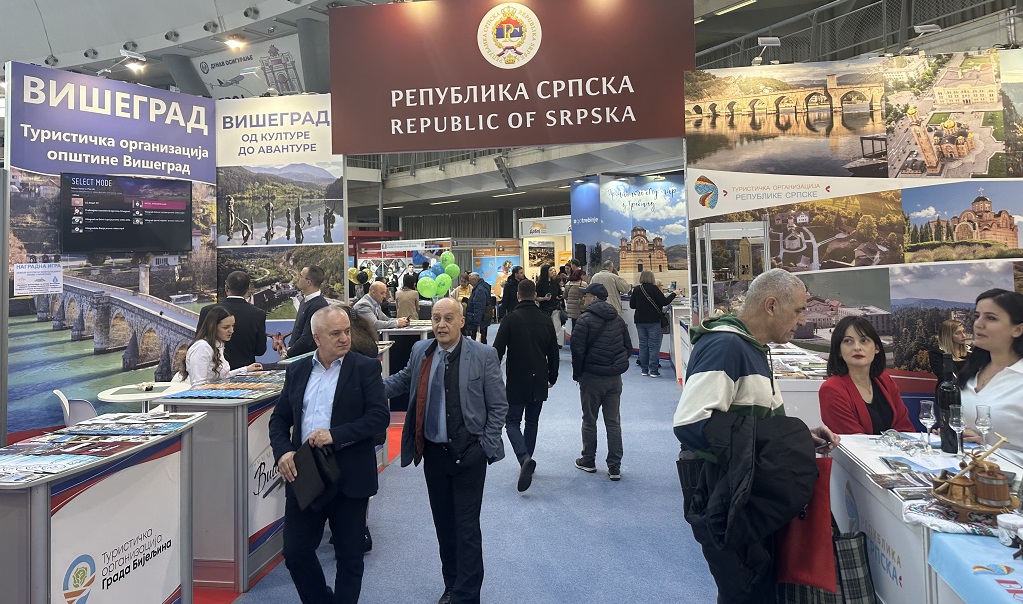 Промоција Вишеграда са Андрићградом на Међународном сајму туризма у Београду Промоција Вишеграда са Андрићградом на Међународном сајму туризма у Београду