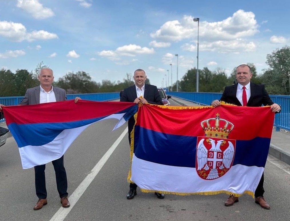 Милоиш Пековић, предсједник Градске општине, Бојан Ивановић, градоначелник, Владимир Куваља,директор