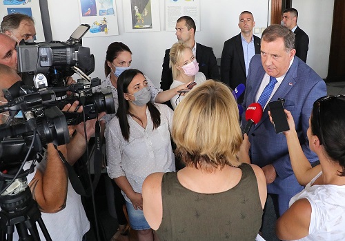 Milorad Dodik, srpski član Predsjedništva BiH na konferenciji za novinare
